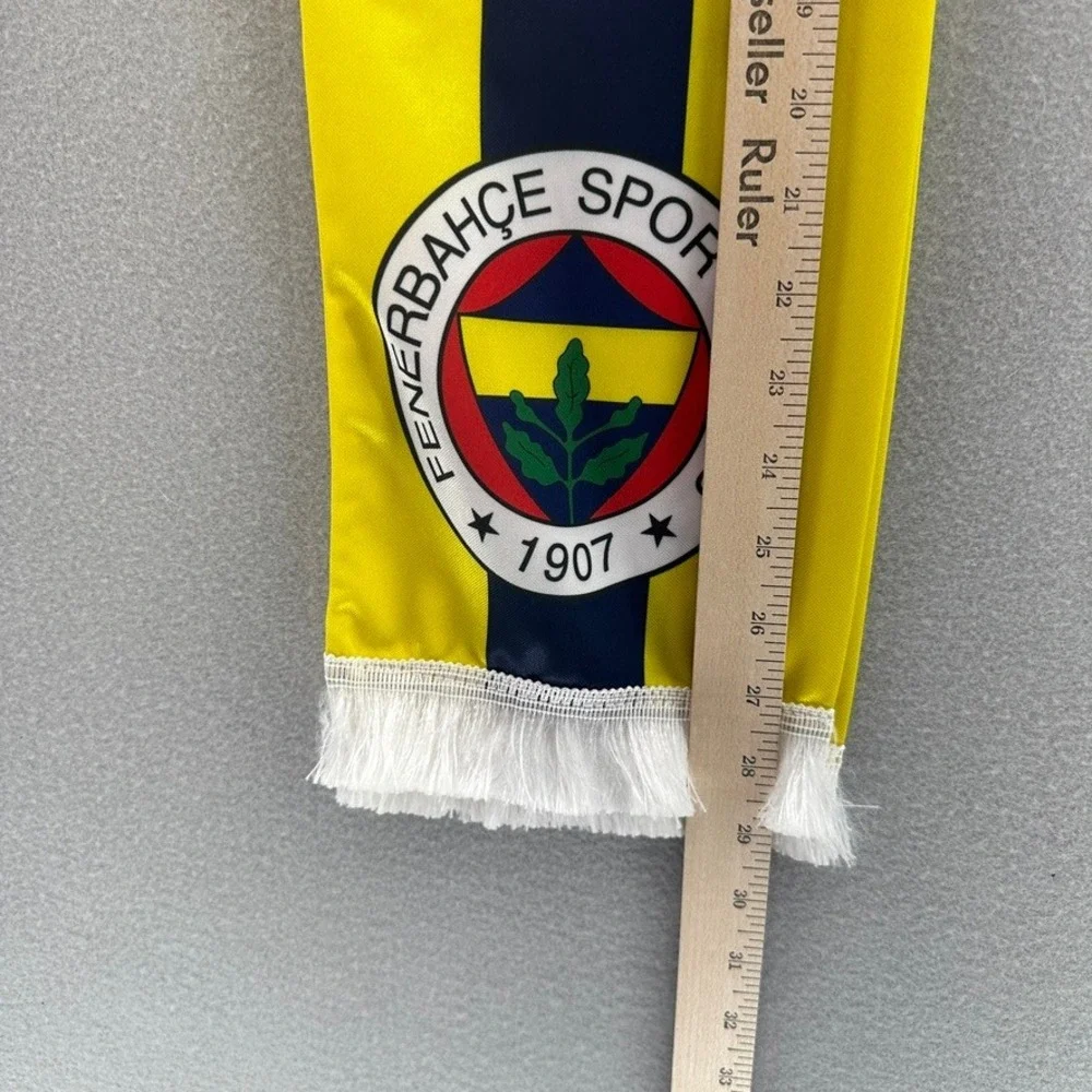 Fenerbahce Spor Kulubu Soccer Scarf Yellow Navy Blue Fenerium Extra Licensed